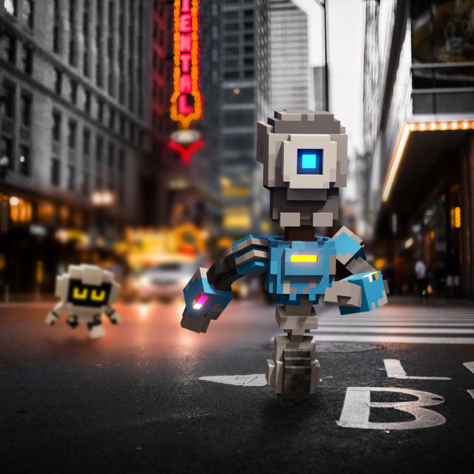 Game 5 with a playable demo at #ETHDenver: <a href="/MadDroids/">Mad Droids</a>

If you like #PokemonGo - boy o' boy, do I have a game for you.

Collect, reprogram, and save the world from Mad Droids coming over from a glitch in the Metaverse.

Play on-site or tune in for prizes: twitch.tv/playconomy