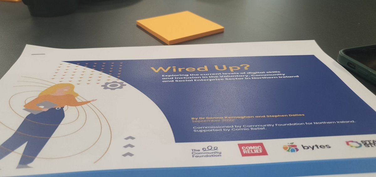 Post-Its and Sharpies at the ready!

@UnsyMcK and @RobbieBest_ from our senior management team at working with @CFNIreland today, thinking about all things digital for the sector.