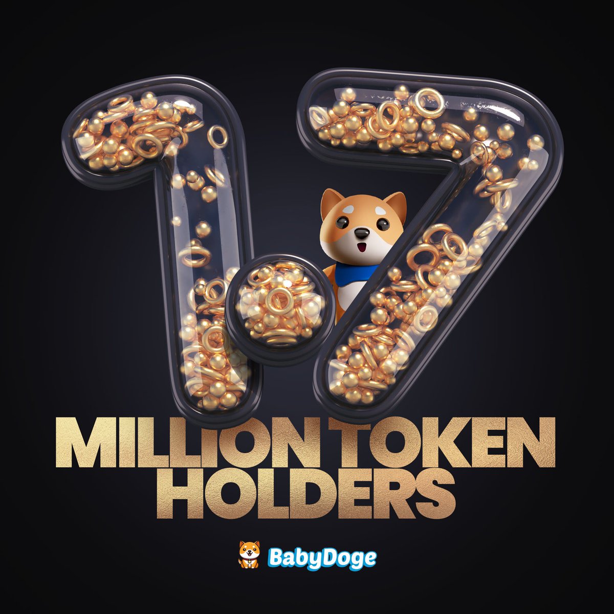 BabyDoge's tweet image. Attention #BabyDogeArmy ! We have just crossed 1.7 million+ #BabyDoge holders!

Making #babydoge one of the most held memes of all time !