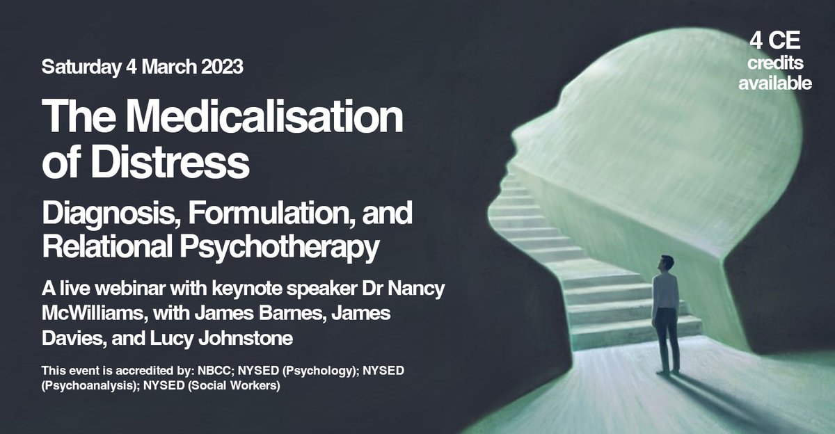 confer_us's tweet photo. Distress HAS been overmedicalised. Join our talk on diagnosis, formulation, and relational psychotherapy and discuss more about what can be, and what is being done: https://t.co/87h8QrC3V4 https://t.co/oRAV4cgSN2