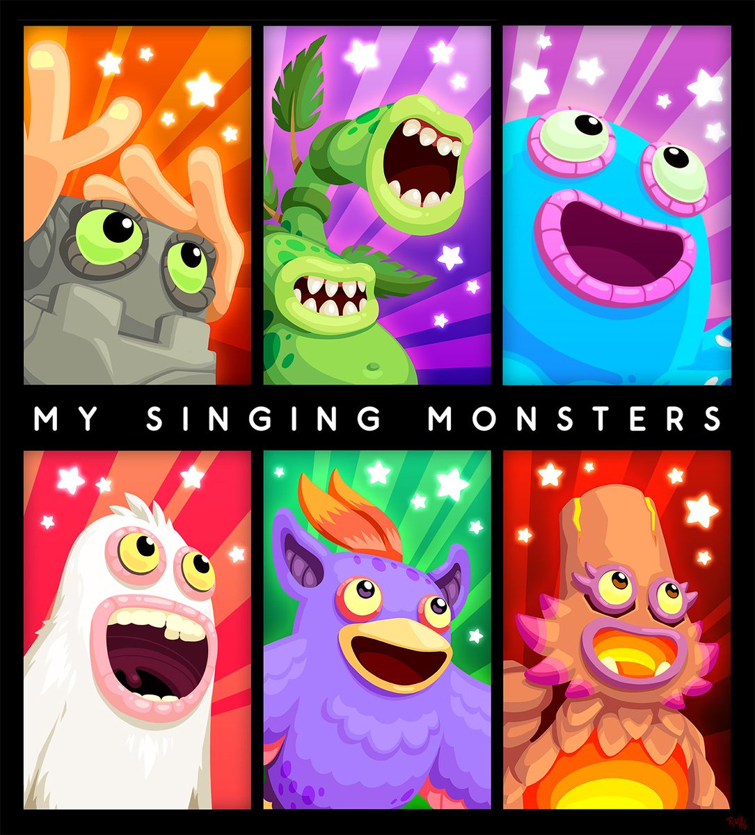 MSM ポスター My Singing Monsters Decorative Painting Canvas Wall Poster Art