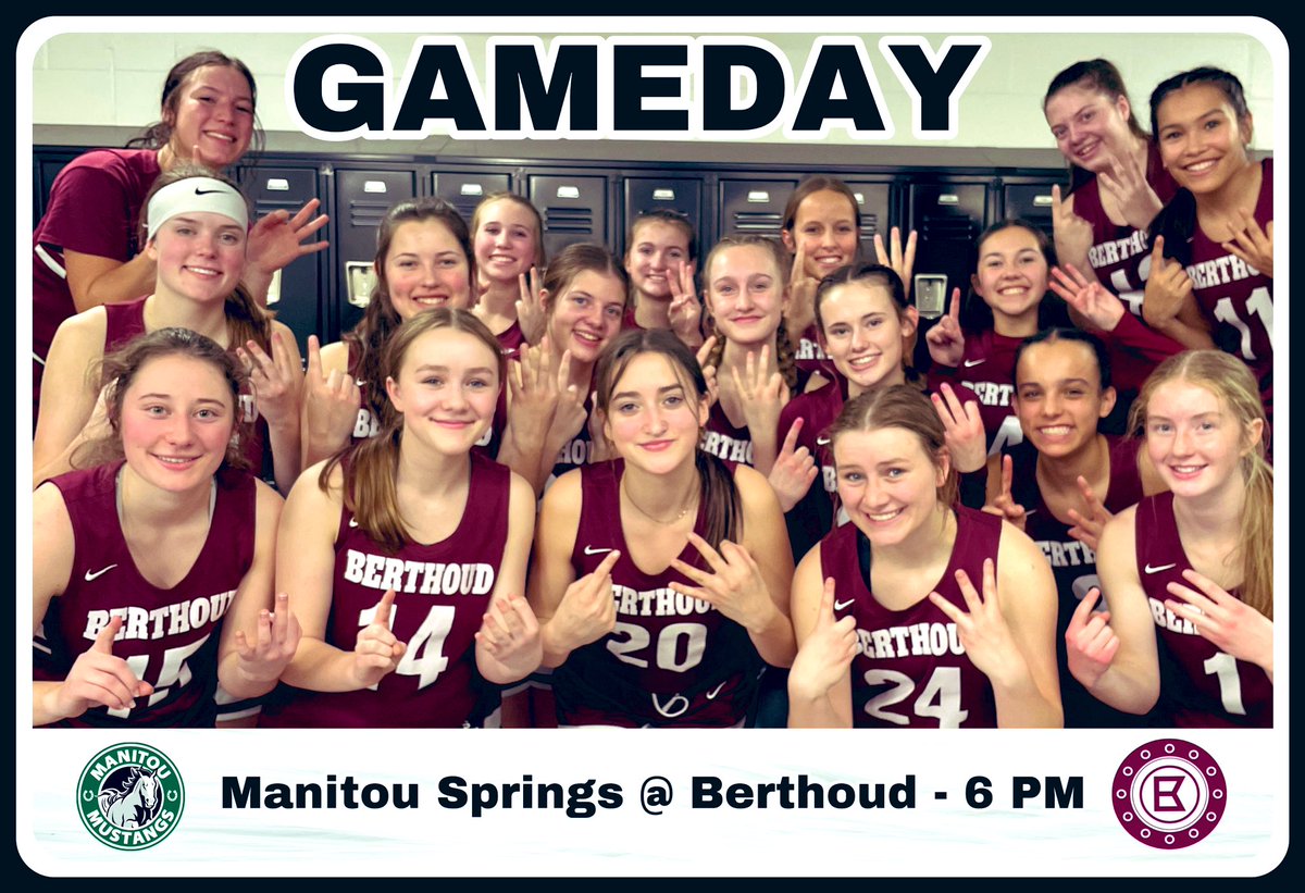 BerthoudGirls's tweet photo. 🏀It’s playoff GAMEDAY for this crew as we play host to the Manitou Springs Mustangs. Opening tip 6 PM. Wear maroon! FREE admission for all BHS students with ID. Go Spartans! #LiveTheMomentForTheMoment #MaroonMob https://t.co/6ebrsyBtkk