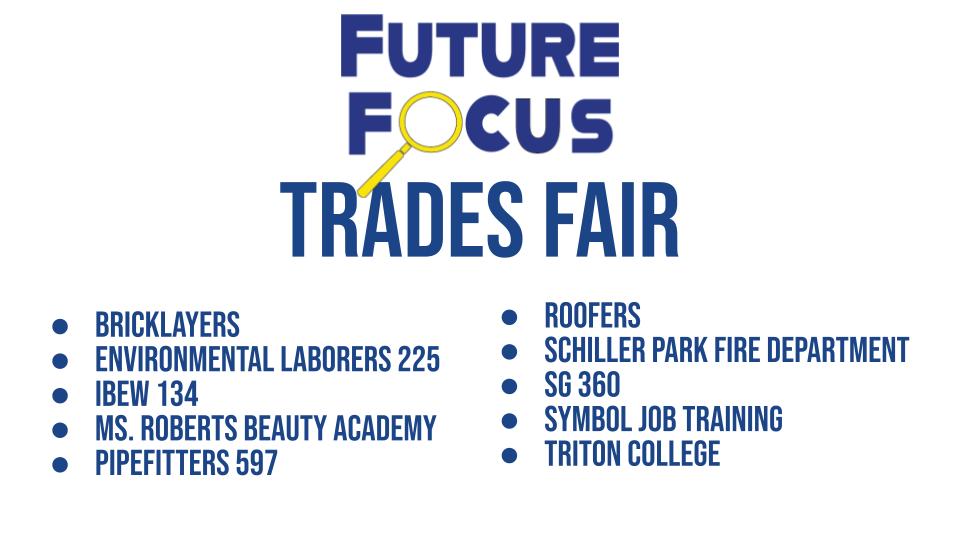 Today is the East Leyden #FutureFocus Trades Fair!  We are very excited to have several skilled trades present to share this postsecondary path! #leydenpride