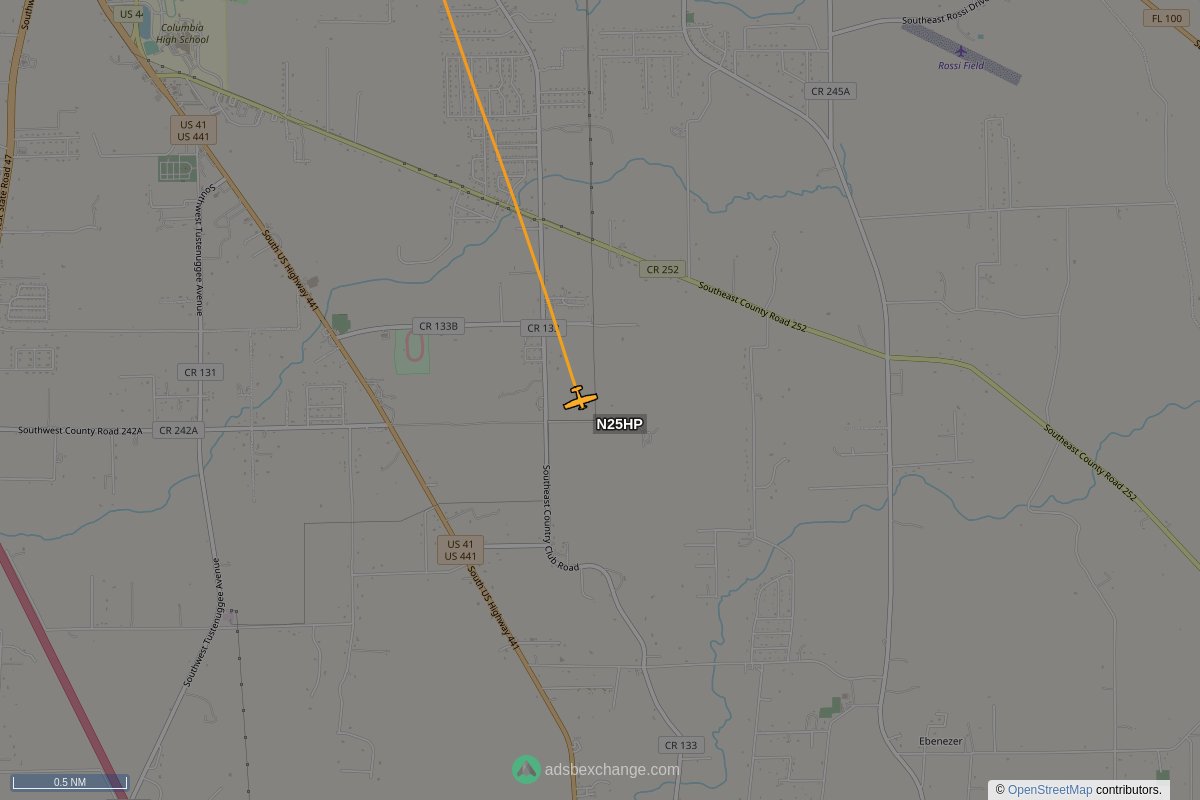 Police Overhead on Twitter "Florida Highway Patrol N25HP (C82T) was spotted near Columbia