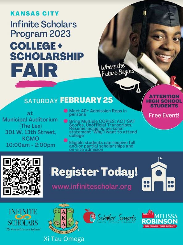 LSNGuidance's tweet photo. Check out the KC Infinite Scholars Program - College and Scholarship fair! https://t.co/0O6GKXQaWJ
