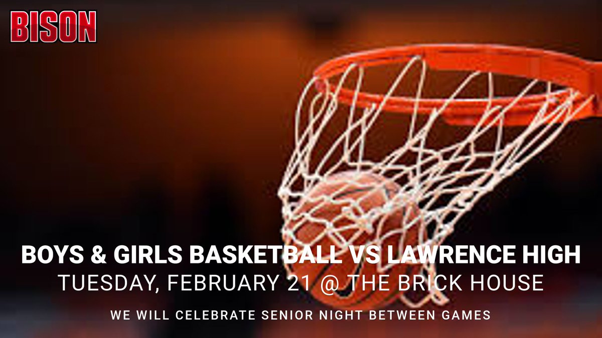 Final home game for our seniors!!! Come out and support the teams!