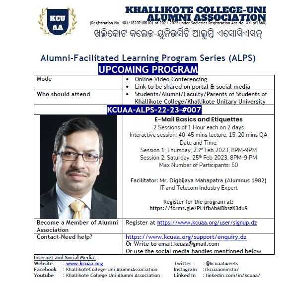 Khallikote College Uni Alumni Association tweet media