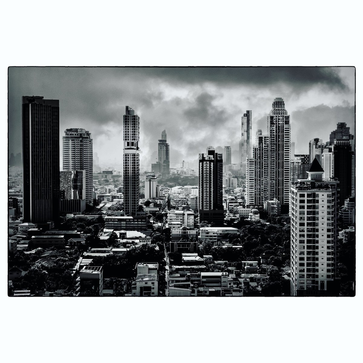 #BANGKOK #Thailand #skyline #photo #photograph #photographers #blackandwhitephotograpy #hitphotographyNL