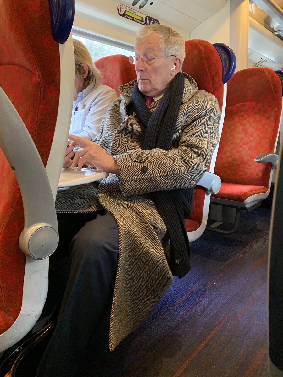 Mixing with the stars en route to London <a href="/Nick_Hewer/">Nick Hewer</a>