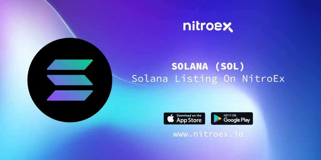 🆕 NEW LISTING!

📍 $SOL will list <a href="/NitroExOfficial/">NitroEx</a> on Feb 21.

Trade SOL/USDT, SOL/BTC, SOL/ETH pairs.

🟢 Deposit: Feb 23, 16:00 (UTC+3)
🟢 Trade: March 1, 19:00 (UTC+3)
🟢 Withdraw: March 3, 16:00 (UTC+3)

👥 Sign Up: nitroex.io/exchange/sessi…