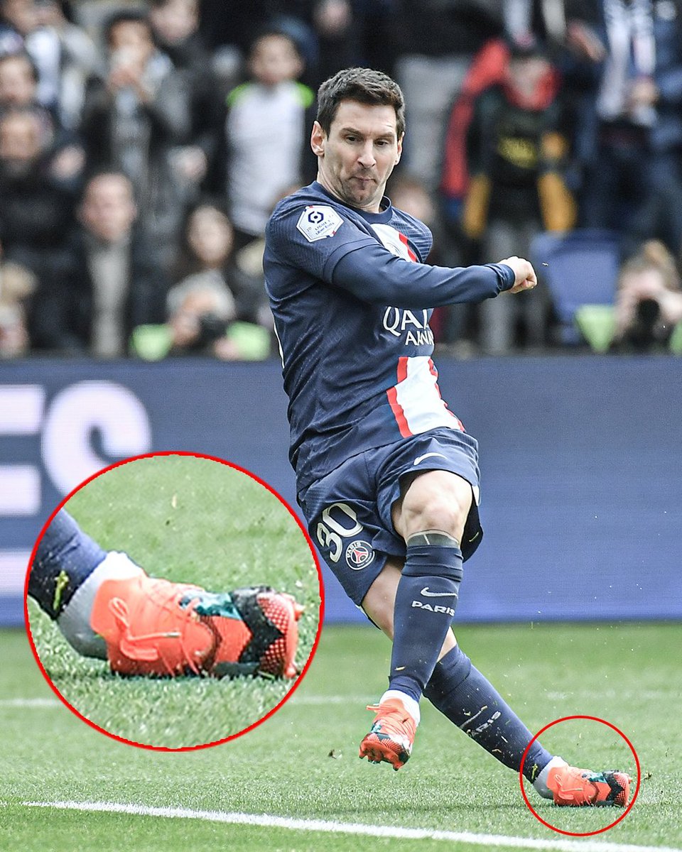 RevivalsportsGh's tweet photo. Absolutely no one better than the man 
Lionel Messi's technique on his match winning free kick for PSG at the weekend https://t.co/e6wYIRDiZu