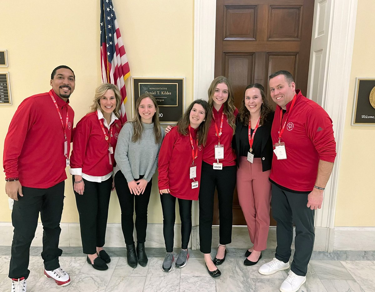 GBHS students, junior Kennedi Card and senior Kailey Duetsch, represented Special Olympics of Michigan at Capitol Hill in Washington D.C. They met with Michigan Senators and Representatives to advocate for Special Olympics funding! #WeAreGB #gbunified #somi #capitolhillday