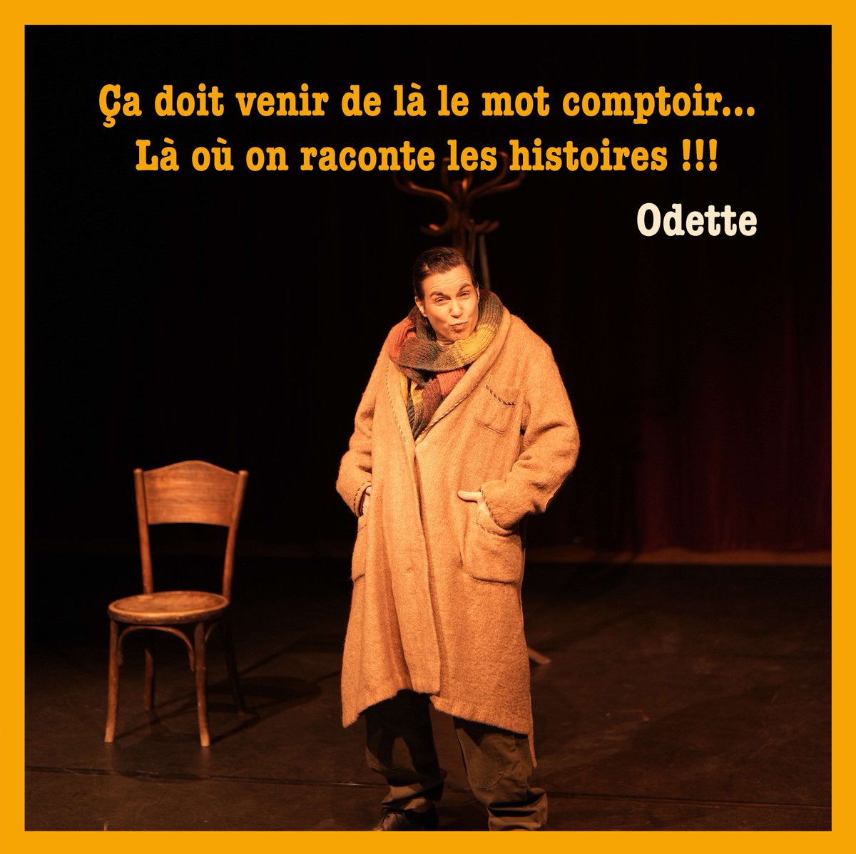 CE SOIR AU @theatredugouvernail !!! 🤗
Venez prendre la dose d'histoires ! 
#danslatetedodette #seuleenscene #conte #theatredugouvernail #paris19 #optimisme #humour #quickchange