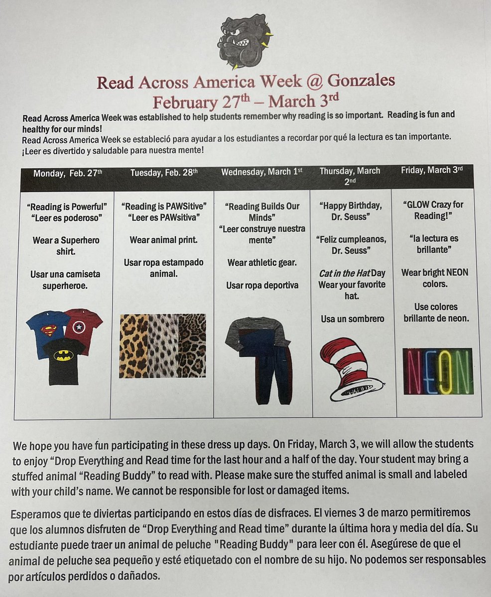 LibraryGonzales's tweet photo. Read Across America starts next week! 🤗 @gonzalesecisd https://t.co/HaJx2oSs1y