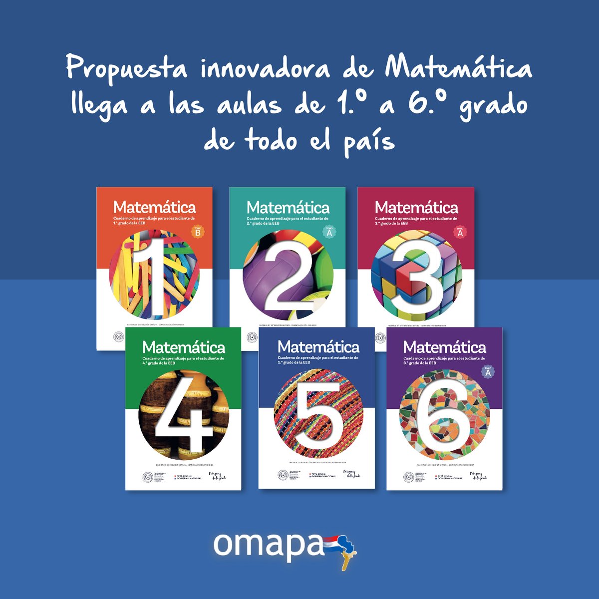 OMAPApy's tweet photo. OMAPA agradece al MEC la confianza puesta en la institución, y espera con esta propuesta contribuir con el mejoramiento de los procesos de enseñanza-aprendizaje y el consecuente desarrollo del pensamiento lógico matemático de los niños y niñas de nuestro país.

@MECpy https://t.co/Sg8KVD70wQ