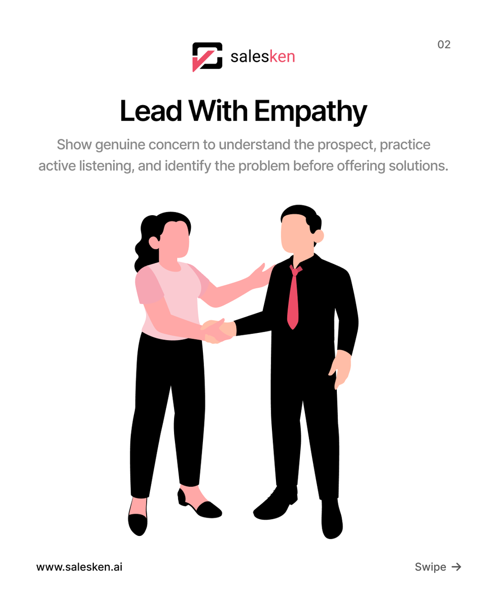 SaleskenAi's tweet photo. People buy from people they Trust.
And here are 3 ways that #salespersons can gain the trust of their #prospects!
#salescoaching #salesandmarketing #salesenablement #salesengagement #salestech #conversationalai https://t.co/lGGmKLn8lA