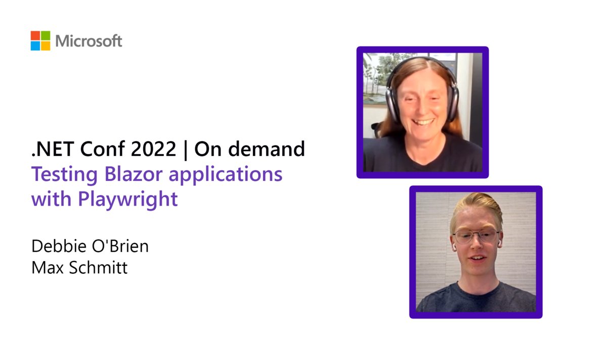 msdevUK's tweet image. Built by Microsoft and fully open source — Playwright is a reliable end-to-end cross browser testing tool for modern web apps.
Replay the .NET Conf session Testing Blazor apps with Playwright by @debs_obrien and @maxibanki: msft.it/60135OpEx
#Playwright #BlazorApps