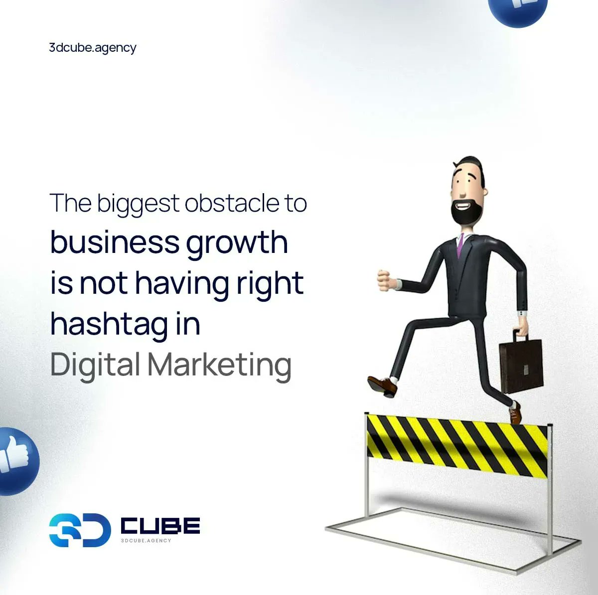 No hashtag, no growth! Make sure to use the right ones in your digital marketing efforts to boost your business!

Visit: buff.ly/3WrEMLI

#3dCube #3dCubeAgency #Hashtags #growth #businessgrowth #Agency #Marketingagency #digitalmarketingusa #digitalagency #facts