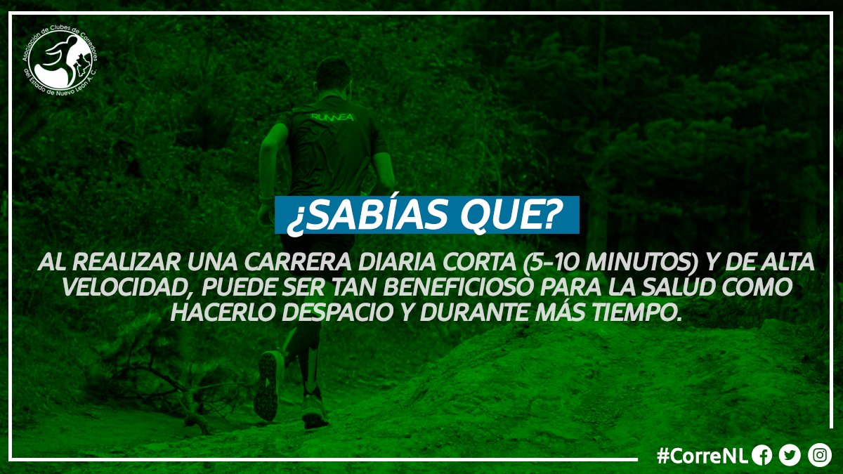 Si ahora mismo estás viendo la posibilidad de empezar una rutina de running🚶‍♂️😉 ¡Esta es tu señal para comenzar!🙌
#CorreNL #Runner #Running #RutinadeRunning