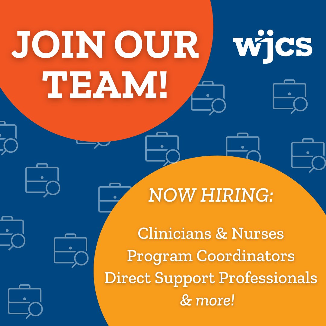 WJCSWestchester's tweet photo. We're hiring! Please check out our job openings &amp; info about #WJCS. You'll see why we're #WJCSproud! Hope you'll join our team. https://t.co/luHglc5iMV #Westchester #jobopenings #employment #careers #nonprofit https://t.co/KMZYNNNDLs