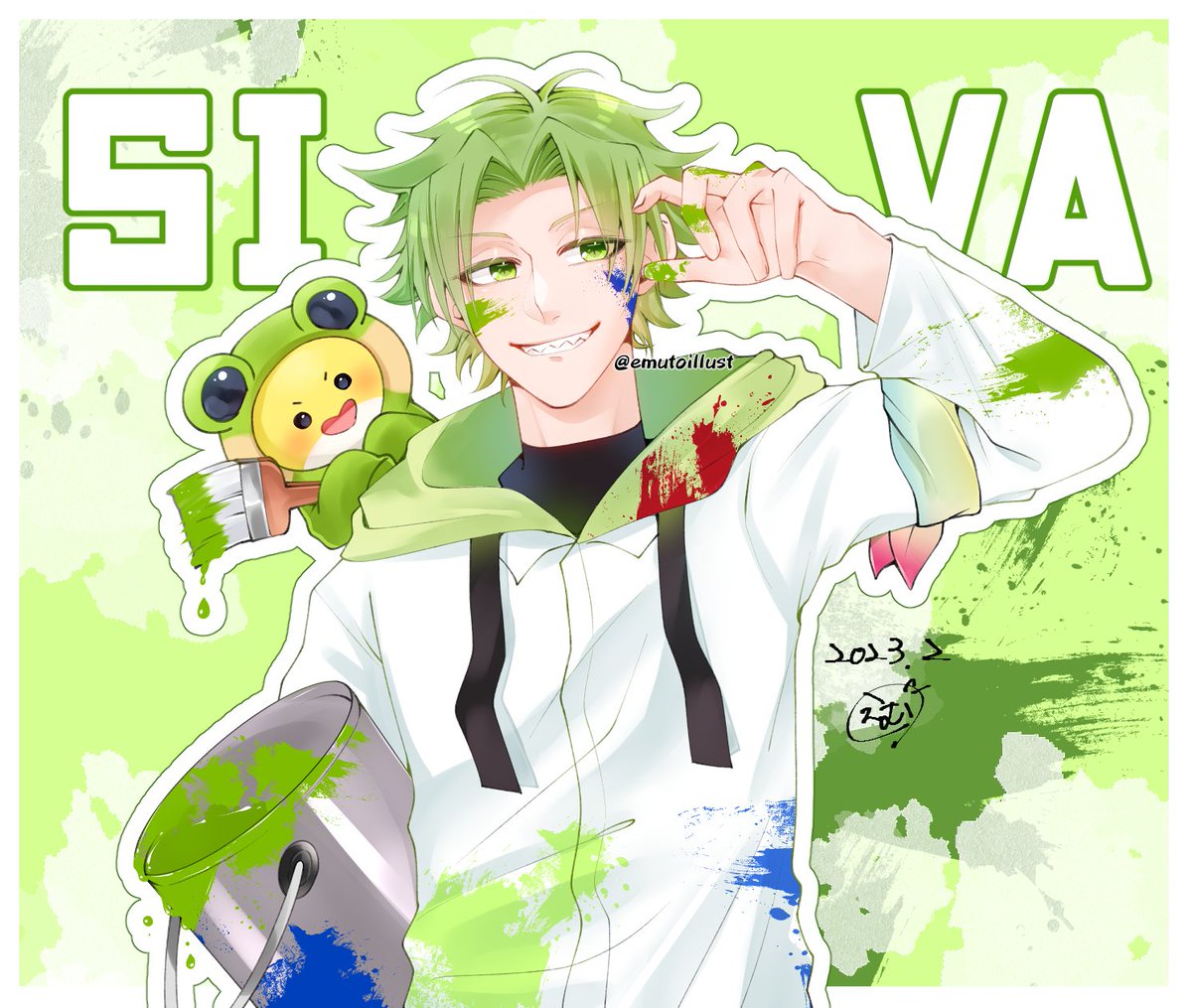 からぴち　　カラフルピーチ　　シヴァさん　　横ビジュ Tビジュ🎨シヴァさん！✨✨✨ ＆ゴーグル差分 #からぴち #カラフル