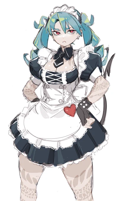 #これを見た人はメイドをTLに放流しよううちのメイドは柄が悪い。 