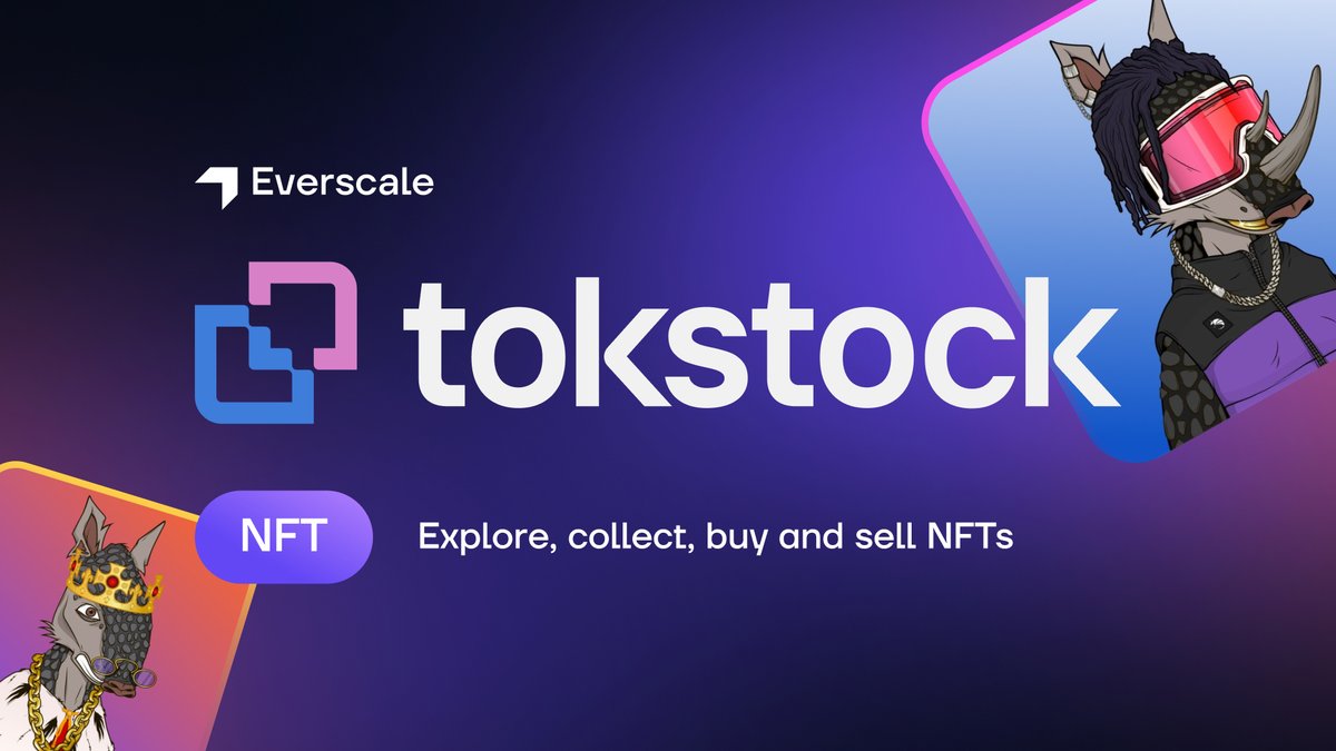 Everscale_net's tweet photo. Tokstock #NFT marketplace launched on #Everscale 🔥

https://t.co/8563YNAeIS is a trading platform developed by Blockchain Family that makes purchasing EVER NFTs quick and convenient!

Check out the article for more details 👇

https://t.co/GX4TgljVlP

#Marketplace https://t.co/iIYXk5A1gN