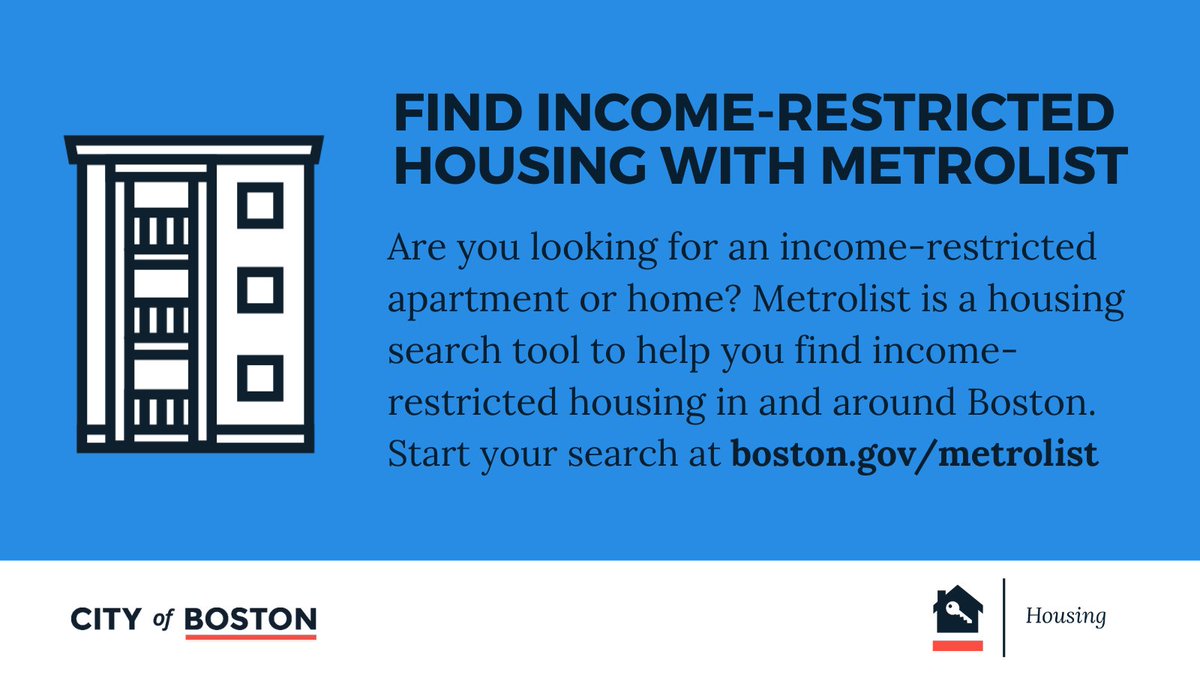City of Boston on Twitter "Are you looking for housing? Metrolist can help! 🏘
