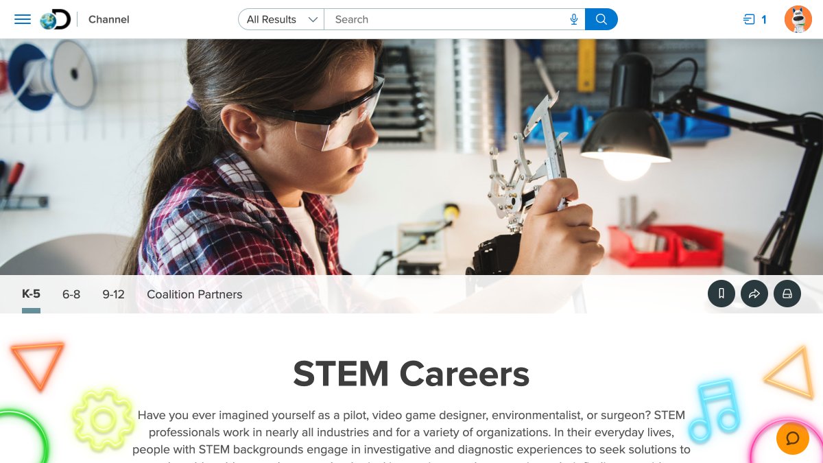 DiscoveryEd's tweet photo. 🥼 Connect your students' learning to the range of fascinating STEM careers through a variety of resources including career profiles, student activations, challenges, classroom activities, virtual field trips, and more!
https://t.co/xIQ4EGZpgz https://t.co/0LwVlAGGfo