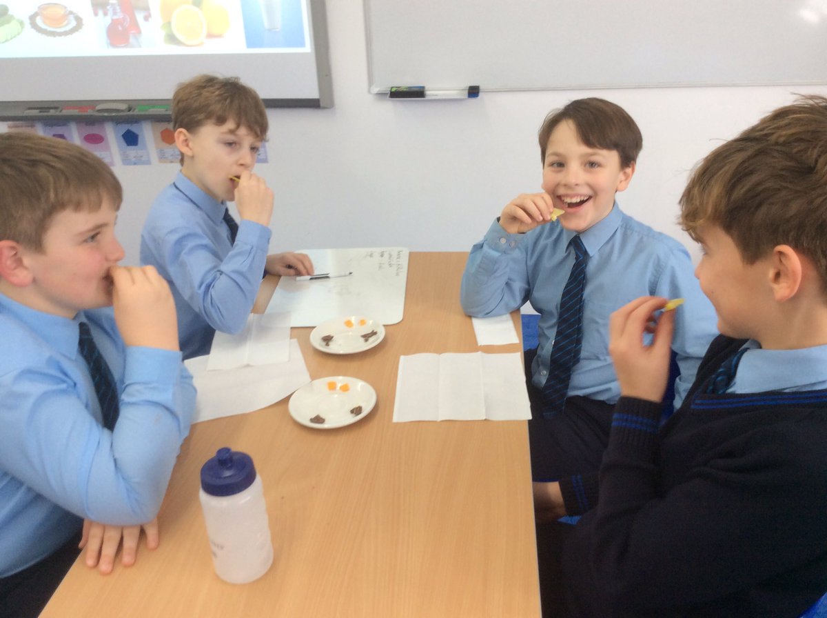 StMargs_Year6's tweet photo. Year 6 @StMargaretsPrep have been tasting foods to identify whether they are acids or alkalis. Some of the foods were more enjoyable than others! #StMargsScience https://t.co/0twjZ1IgSP