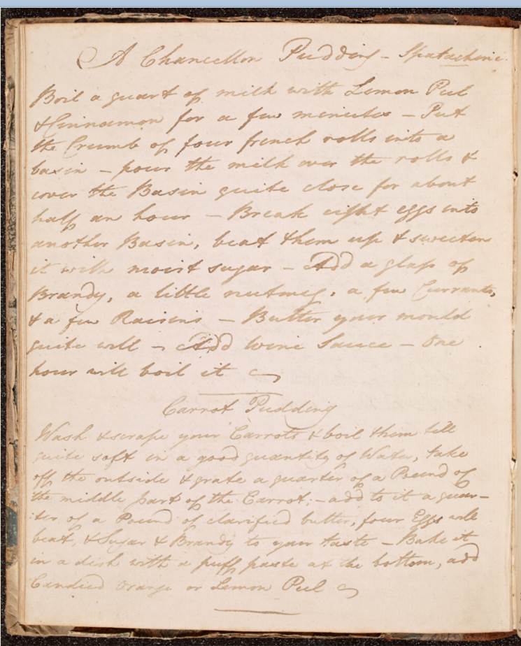 NLIreland's tweet photo. Happy #PancakeDay! 🥞
If you're in the mood to try something a little different today, here are some #recipes from our Manuscript Collections... a #ChancellorPudding or a #CarrotPudding from MS 42,015. https://t.co/8jZzbxGUvx
