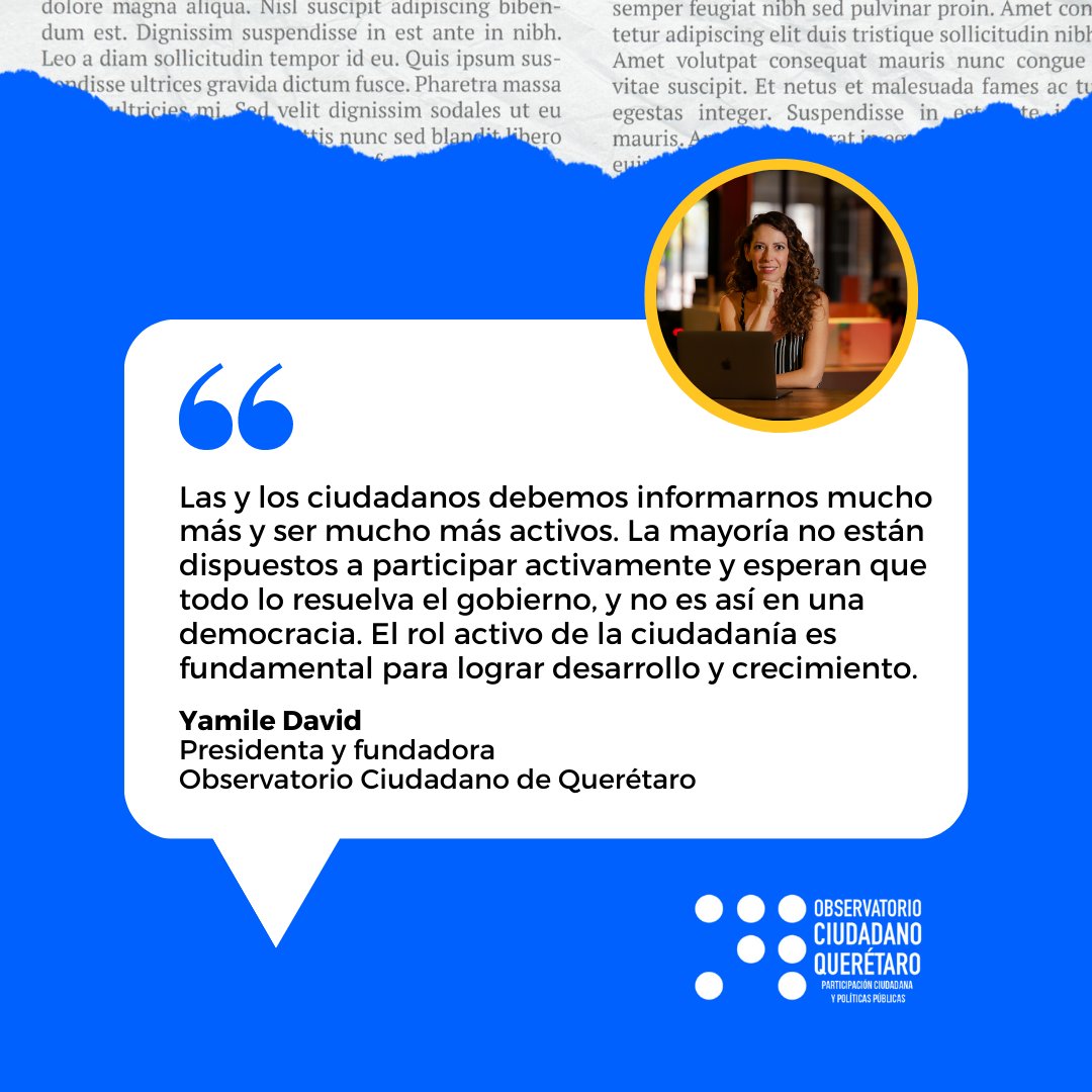 CiudadaniaOCQ's tweet photo. ¡La participación ciudadana es clave para el bien común! 👊 @YamileDG, fundadora del #OCQ, en conversación con El Barrio Post explica la importancia de involucrarse activamente en los temas públicos. 

💬 Lee la entrevista completa: https://t.co/3nFwQuFxmD https://t.co/v3XS0BlYil