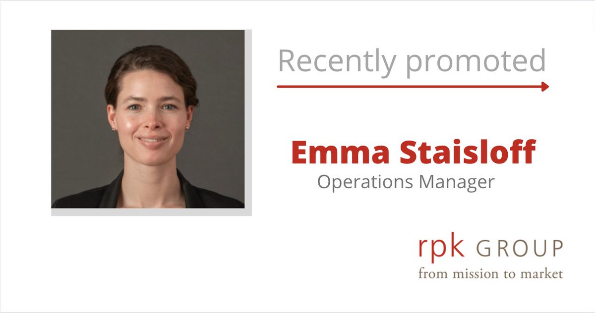 rpk_GROUP's tweet photo. We're continuing our strategic growth with the creation of a new Operations Manager position, which will further strengthen rpk's foundation. 

Our team is delighted to share that Emma Staisloff has taken on this inaugural role! 
👏👏👏

#promotion #teamgrowth #operations https://t.co/MwED0LcgvB