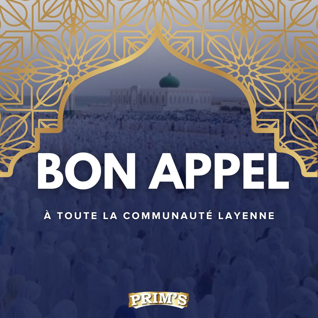 primsagency's tweet image. 143e Édition de l'Appel de Seydina Limamou Lahi Al Mahdi
Bon appel à toute la communauté Layenne !

#prims #appel2023