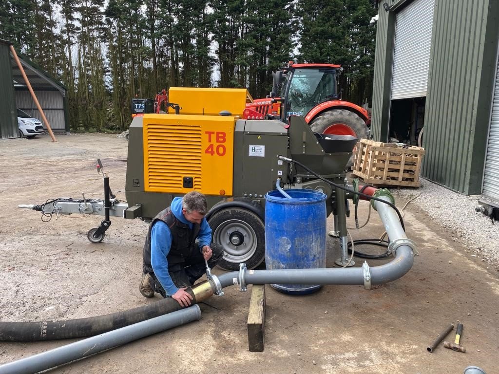Expert operator training this morning on a new TB40/T Static Concrete Pump, for our happy customer down in Cornwall. #concretepumps #concretepumping #staticconcretepump #concrete  #Training