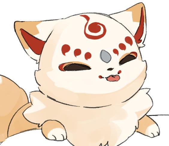 もうすぐ猫の日なので狐を描いています(?) 