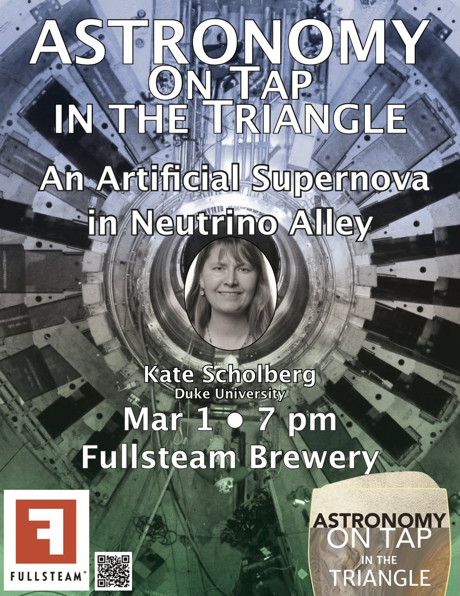 aottriangle's tweet photo. Our next event is almost a week away! 🥳 

Neutrinos are ghostly 👻 particles that, most of the time, pass through matter - spooky, right?  Come listen to Dr. @KateScholberg  talk about how we study these particles using large detectors and what they can tell us about stars! 🌟 https://t.co/bI8cNSVUxA