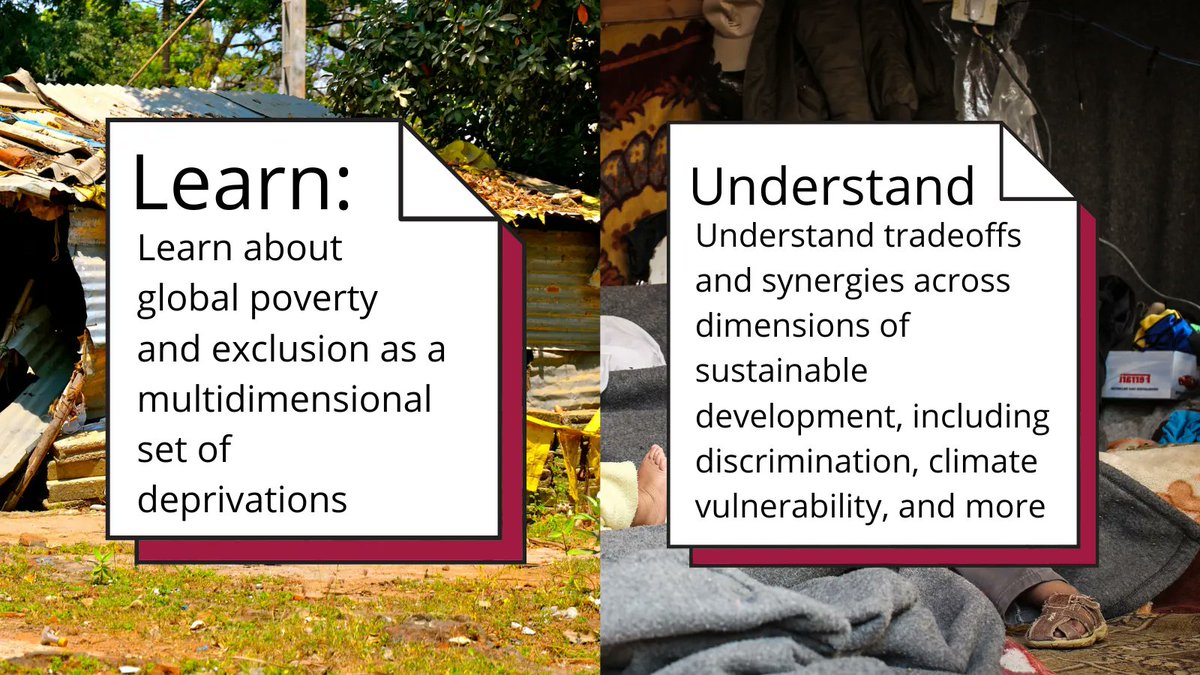 SDG_Academy's tweet photo. #CourseHighlights: "Understanding Poverty and Inequality!"
Explore the many facets of #poverty and #inequality and discover opportunities to help ensure that no one is left behind. Learn from @brookingsinst, @worldbank, @oxford_uni, and more!๐
Enroll: https://t.co/Vk8OO9t6Ap https://t.co/mc0HxDo05f