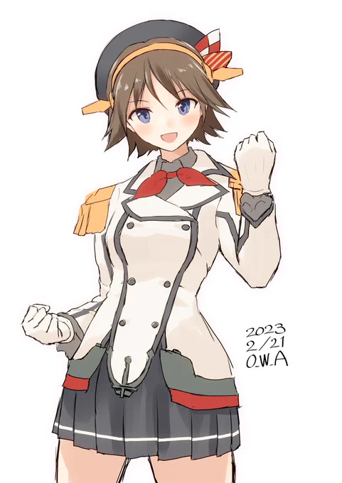 練習戦艦比叡#艦これ版深夜の真剣お絵描き60分一本勝負#艦これ版真剣お絵描き60分一本勝負_20230221 