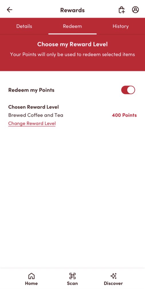 Baird9965's tweet photo. Wait a minute… tell me if my math is wrong here, but before you go to #TimHortons 7 times and you got a free tea. With the new reward system you have to spend $40 before you get a free one… there’s no way. Also sandwiches are 1,800 points… so $180?! Wtf…. #TimRewards https://t.co/3LXBCiXOAi