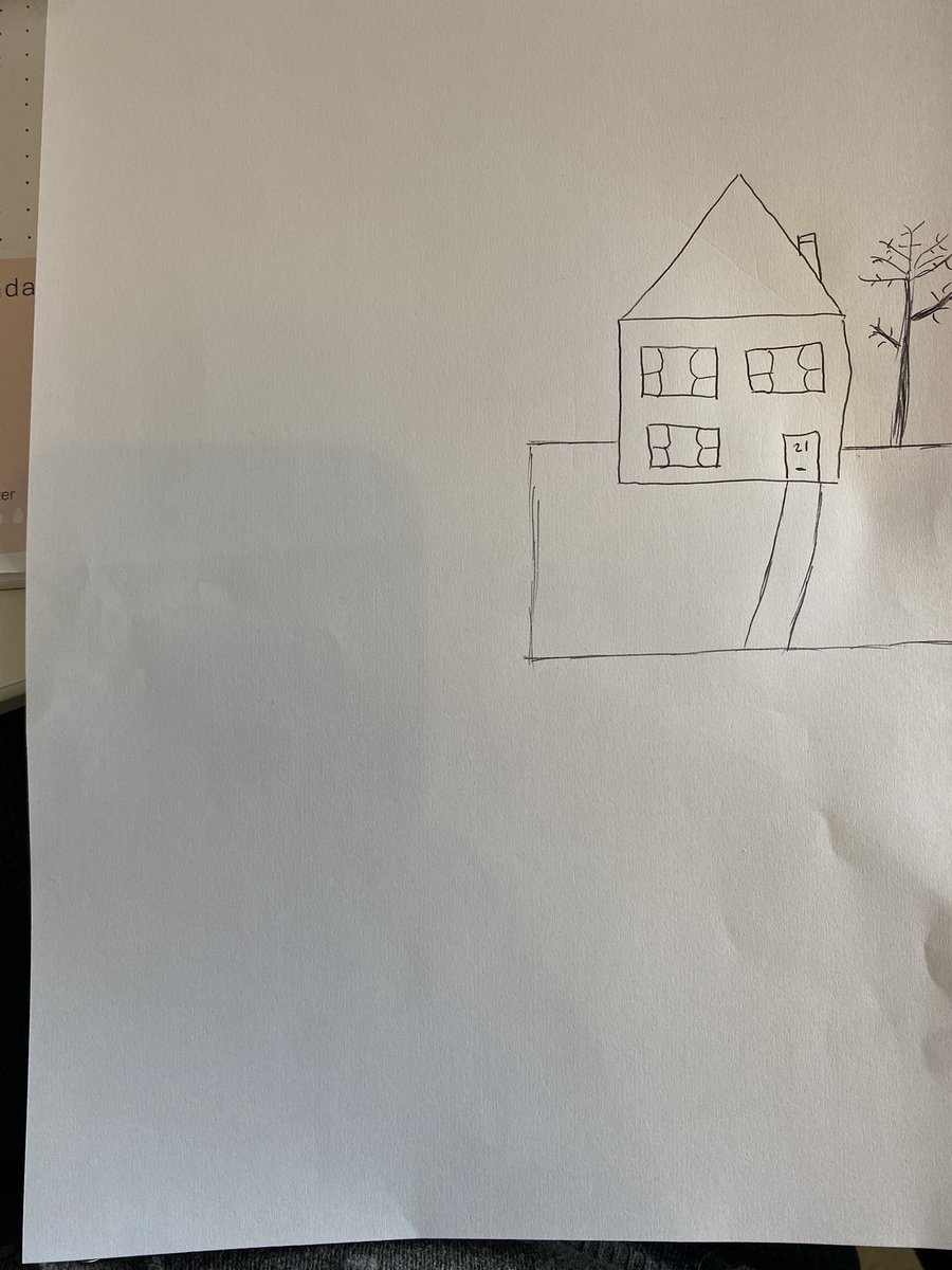 It’s a crappy drawing of house!

This is how I started my Share, Connect &amp; Network session…

It was a fun session. 😄

<a href="/lisadecaux/">Lisa de Caux</a> - care to share yours?