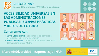 💡 Nueva entrada en el blog de #Aprendizaje_INAP sobre la actividad dinamizadora #AprendeDiversidad

👫 En esta tercera semana se abordan las políticas públicas para la #igualdad de trato y la no discriminación

▶️ aprendizajeconectado.inap.info/2023/02/3-sema…