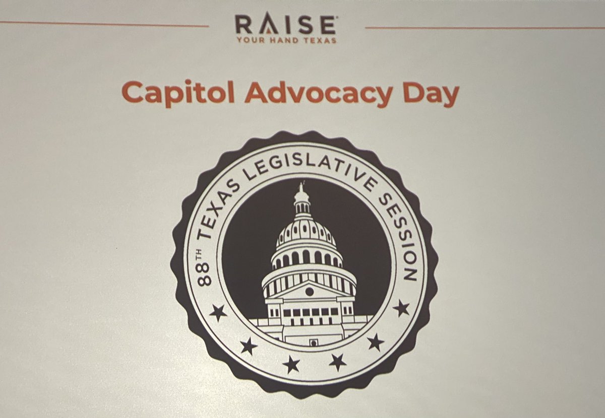 tra_hall's tweet photo. Excited to be in Austin as part of @RYHTexas Capitol Advocacy Day with @CharlesButtFdn The Future of Texas is on our public schools #whywisd @CrockettRoos #txed https://t.co/D2UOQ8r848