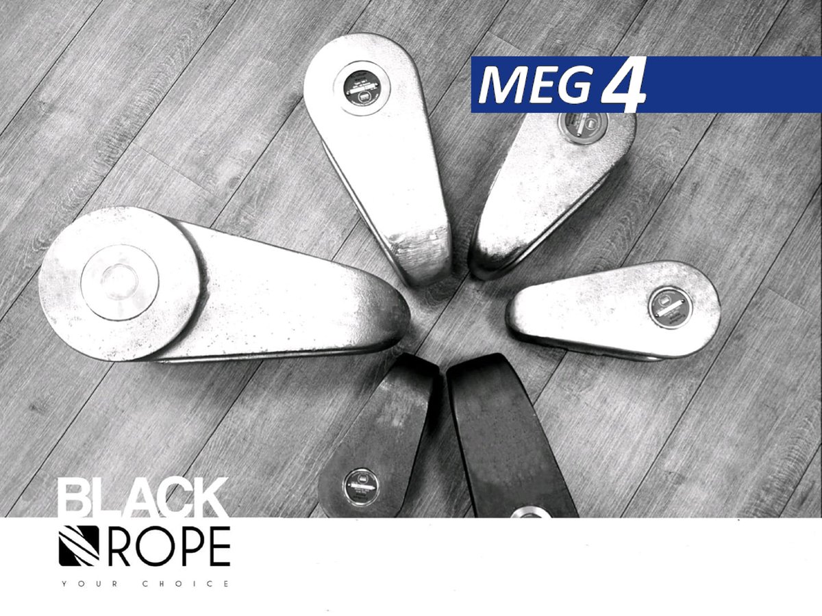 According to #Mooring #Equipment Guidelines MEG4 #OCIMF  5.8.4.1“Connection devices that have a safety factor of 3, i.e., a breaking load is 3 times the SWL”
We supplies the #shipping #industry #worldwide with #mooring #links certified according to #MEG4

 info@blackropeco.com