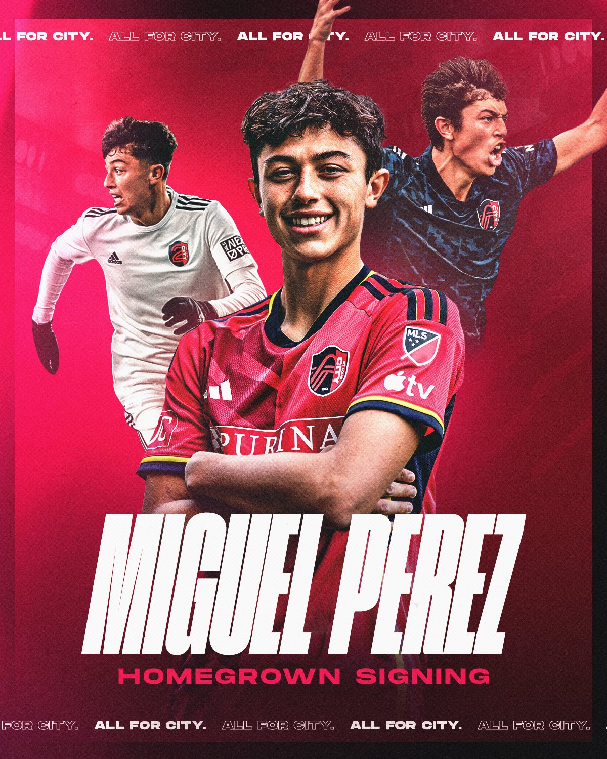 St. Louis CITY SC Academy Midfielder Miguel Perez Inks Homegrown