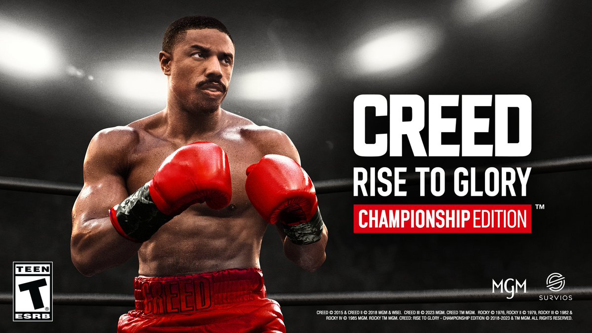 PlayStation's tweet photo. Step into the ring with Creed: Rise to Glory – Championship Edition, coming to PS VR2 April 4. New features detailed: https://t.co/Pqt51AW2Z3 https://t.co/yUh9V3CRkU