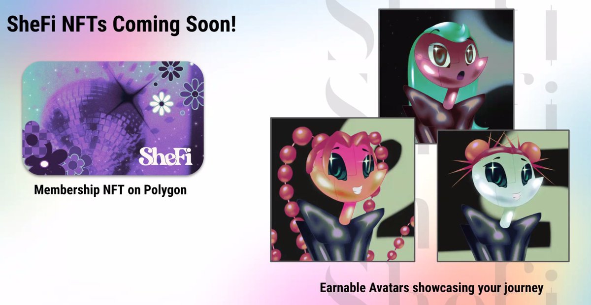 Just started the <a href="/She__Fi/">SheFi - previous handle of SheFi</a> journey and I'm so excited to join this cool #web3 #community