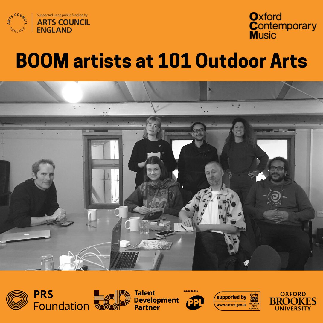 Thanks to 101 Outdoor Arts for hosting our BOOM artists last week. Read more about BOOM👇 #ocm #FundedbyPRSF ocmevents.org/boom Funded by @ace_national @prsfoundation @PPLUK @ocmevents @101OutdoorArts @tendertwin @kevin_leomo @realrawz @Nervoussystem91