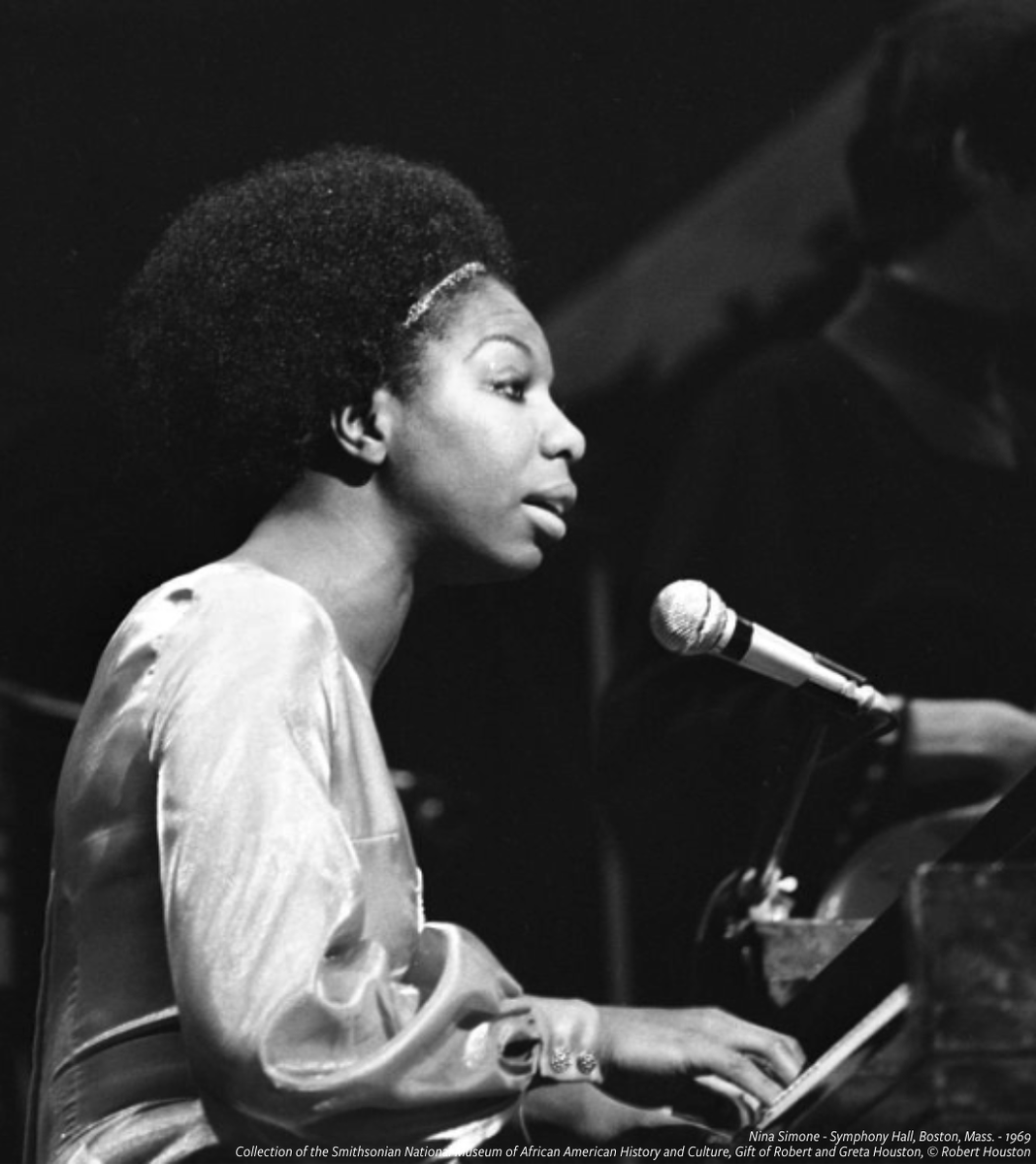 NMAAHC's tweet image. Born #OnThisDay in 1933, Nina Simone was a singer-songwriter, musician and activist who used her platform as an artist to address racial inequality in the United States. 

She once said, “an artist’s duty, as far as I’m concerned, is to reflect the times.” #BlackHistoryMonth