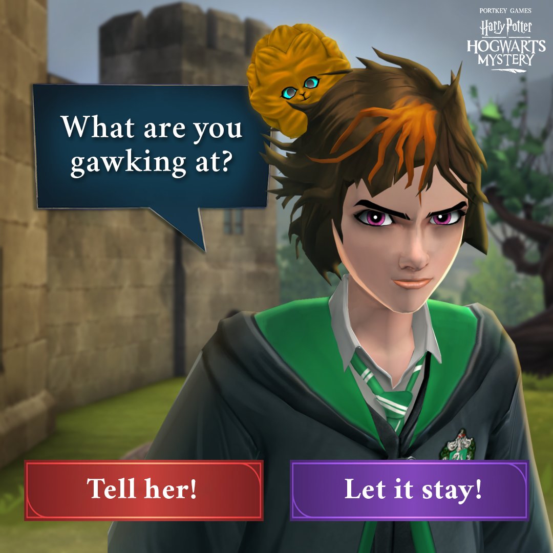 Harry Potter Hogwarts Mystery on Twitter "Hmm.. Do we tell Merula, or